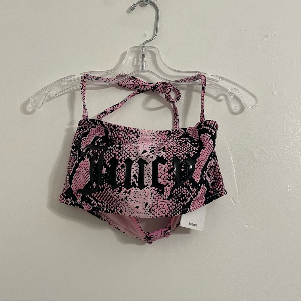 NWT Juicy Couture Snakeskin Bikini Top | Size: Small
